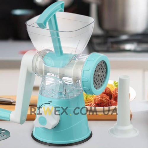 Ручна м'ясорубка Find Back RF706 Super Mincer Grater, Блакитний