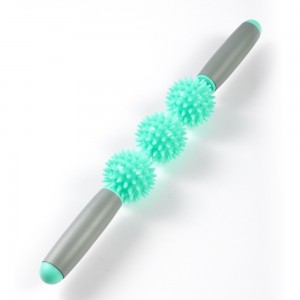 Массажная палочка роликовый массажер Fit Stick, Зеленый