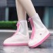 Многоразовые бахилы-чехлы Waterproof Shoe Covers на обувь от дождя и грязи, размер S (35-36), Розовый
