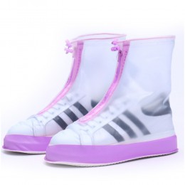 Багаторазові бахіли-чохли Waterproof Shoe Covers на взуття від дощу і бруду, розмір S (35-36), Фіолетовий