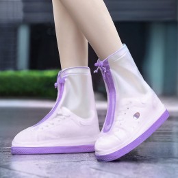 Багаторазові бахіли-чохли Waterproof Shoe Covers на взуття від дощу і бруду, розмір S (35-36), Фіолетовий