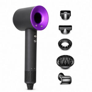 Фен-стайлер HAIR DRYER 5в1 з насадками та іонізацією 1600 Вт для укладки волосся, Фіолетовий (X05/2870) Фен-стайлер HAIR DRYER 5в1 з насадками та іонізацією 1600 Вт для укладки волосся, Фіолетовий (X05/2870)