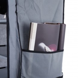 Каркасна складана тканинна шафа для одягу та взуття з пилозахисту на 30 пар взуття 9 поличок Shoe Cabinet Shoe Rack YQF-1190 Сірий (NM-4)