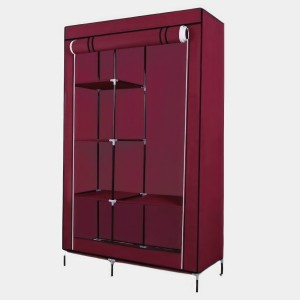 Каркасна тканинна складана шафа для одягу та взуття 105х45х175 см Storage Wardrobe 98105 Бордова (N-17)