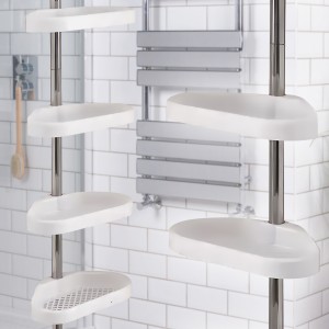 Телескопічна кутова полиця-етажерка у ванну 4 рівня Multi Corner Shelf (205)