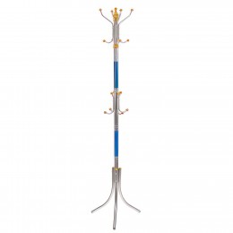 Вертикальна підлогова металева вішалка-стійка для одягу Coat Rack Синій (N-19)