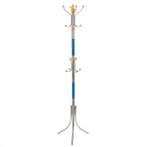 Вертикальна підлогова металева вішалка-стійка для одягу Coat Rack Синій (N-19)
