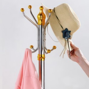 Напольная вертикальная металлическая вешалка-стойка для одежды Coat Rack Синий (N-19)