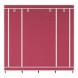 Универсальный  мобильный складной каркасный шкаф для одежды Storage Wardrobe 28170 на 4 секции Бордовый (N-1)