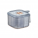 Кухонний пластиковий контейнер-органайзер для зберігання продуктів у холодильнику з кришкою 50208-0035 Сірий (WAN)