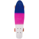 Скейт пенні борд з двостороннім забарвленням і колесами, що світяться Penny Board Білий-рожевий-синій