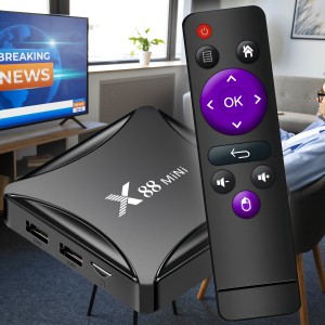 ТВ-приставка Smart TV Box Android X88 mini 4 ядра 4Gb RAM 32Gb ROM Android с пультом управления (205) ТВ-приставка Smart TV Box Android X88 mini 4 ядра 4Gb RAM 32Gb ROM Android с пультом управления (205)