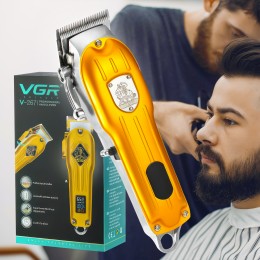 Професійна бездротова акумуляторна машинка для стрижки волосся з насадками VGR V-652 (259)