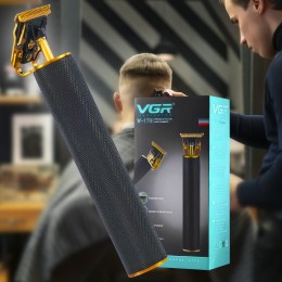 Профессиональный триммер машинка для стрижки волос и бороды на аккумуляторе насадки VGR V-179 (205)