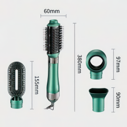 Многофункциональный стайлер браш фен-щетка 4в1 для горячей укладки волос с насадками 1000 Вт VGR V-493