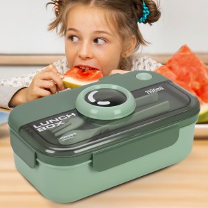 Харчовий ланч бокс для їжі зі столовими приладами (вилка, ложка в комплекті) 2 відсіки 0231 Зелений (WAN) Харчовий ланч бокс для їжі зі столовими приладами (вилка, ложка в комплекті) 2 відсіки 0231 Зелений (WAN)