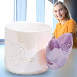 Керамічна чашка з малюнком та ручкою 0206 Фіолетовий (WAN)