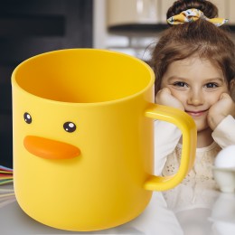 Дитяча чашка "Качечка" з ручкою 50208-0096 Жовта (WAN)