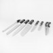 Набір кухонних ножів+кухонні ножиці на дерев'яній підставці 8 предметів Maestro MR-1423 (235)