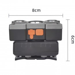 Налобный аккумуляторный универсальный влагозащитный светодиодный фонарь 5 Core Led Rechargeable Headlamp Оранжевый (205)
