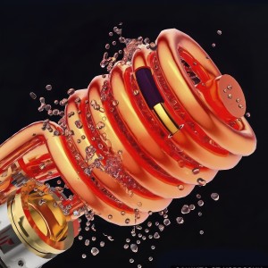 Проточний електричний водонагрівач насадка на кран Water Heater RY-020 з дисплеєм LCD 3000Вт Хром (205)