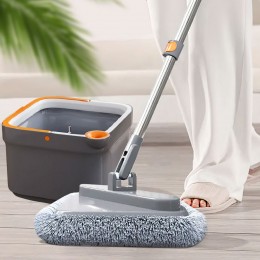 Швабра з відром для миття підлоги Mop with bucket K10, з віджимом (219)