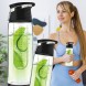 Спортивная фитнес-бутылка для воды и напитков с отделением для фруктов Fruit Bottle 700 мл Черный