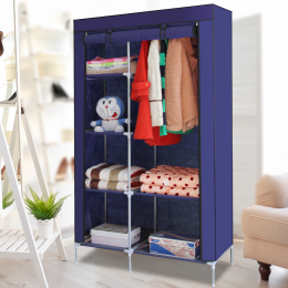Складана тканинна шафа Storage Wardrobe 98105, Синій (N-17)