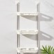 Полка стеллаж в ванную Portable Toilet And Bathroom Storage Rack 3 яруса, 88х30х14,5см, Белый (N-13)