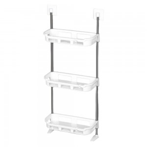 Полиця стелаж у ванну Portable Toilet And Bathroom Storage Rack 3 яруси, 88х30х14,5см, Білий (N-13)