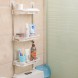 Полка стеллаж в ванную Portable Toilet And Bathroom Storage Rack 3 яруса, 88х30х14,5см, Белый (N-13)