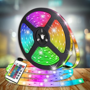 Светодиодная лента с пультом smd 5050 RGB 12 вольт (259)