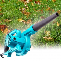 Садовый пылесос воздуходувка для уборки листьев электрический с 2 аккумуляторами, Голубой (259)