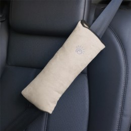 Компактная подушка-подголовник на ремень безопасности Бежевый (219)