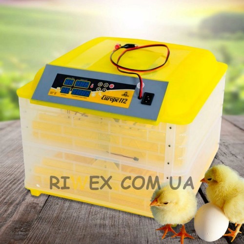 Инкубатор автоматический YZ-112 на 112 яиц HHD для домашней инкубации, Желтый (AN)