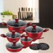 Набор посуды Edenberg EB-5637 с антипригарным мраморным покрытием 15 предметов