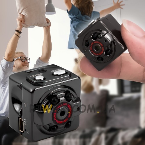 Мини камера с датчиком движения и ночным видением SQ8 Full HD 1080P (В)