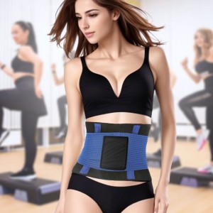 Пояс для схуднення Hot Shapers Belt Power, розмір  XXXL, Чорний із синім