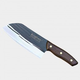 Кухонный универсальный нож King Cary Santoku Kitchen № 1786 из нержавеющей стали 30 см (575)