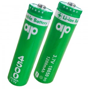 Батарейка акумуляторна AP 18650 li-ion, 3.7 В, 1200 мВт/год, 1 шт.