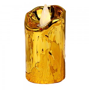 Світлодіодна декоративна свічка Plastic Swinging Candle, Золота