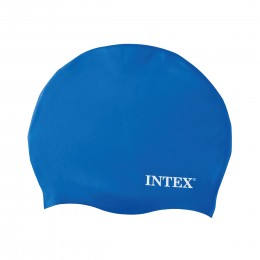 Универсальная силиконовая шапочка для плавания от 8 лет Intex 55991 Синий (LM)