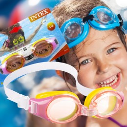 Детские водонепроницаемые очки для плавания INTEX 55601 3-8 лет Красный (LM)