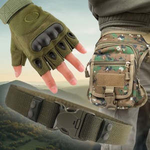 Набор 3 в 1 для настоящего мужчины: перчатки XL, ремень, сумка на бедро, Хаки-камуфляж Набор 3 в 1 для настоящего мужчины: перчатки XL, ремень, сумка на бедро, Хаки-камуфляж