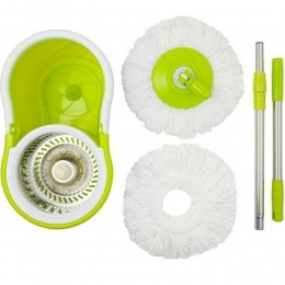 Комплект для уборки швабра с ведром и автоматическим отжимом Magic Mop Easy Life 360, Зеленый  (МА-234)