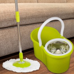 Комплект для прибирання швабра з відром і автоматичним віджиманням Magic Mop Easy Life 360, Зелений (МА-234)