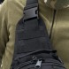 Мужской комплект из 2 сумок, многофункциональная вместительная сумка-слинг через плечо + сумка на бедро Черный