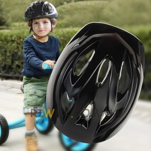 Детский шлем Helmet s506 для роликов, велосипеда, возраст 7+, Черный (ARSH)