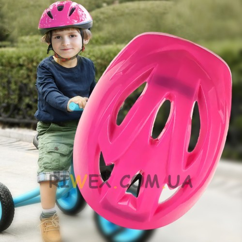 Дитячий шолом Helmet s506 для роликів, велосипеда, вік  7+, Рожевий (ARSH)