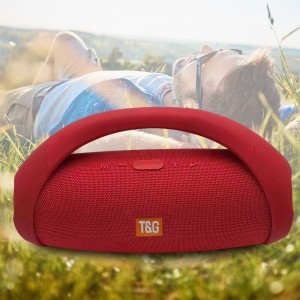 Портативна музична колонка Speaker 02 Boom Box Extra Big 45 см, Червоний Портативна музична колонка Speaker 02 Boom Box Extra Big 45 см, Червоний